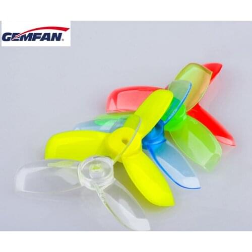 4Pairs 8PCS Gemfan Hulkie 1940 1.9x4x3 Square Hole 3 Blade Propeller Props for RC Quadcopter 1104-1105 Motor FPV Racing Drone
