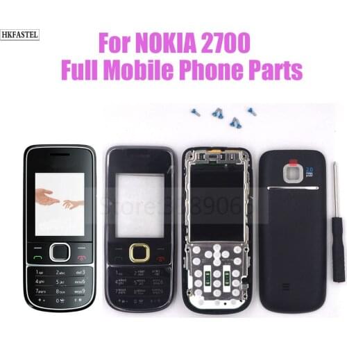 For Nokia 2700 classic 2700c Mobile phone Motherboard with Full housing keypad LCD Display Battery Charger Replace Parts