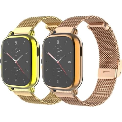 Metal Band For Xiaomi Amazfit GTS 2 2e Watch Strap With Protection Case For Amazfit GTS2 Watchband Bracelet Soft TPU Cover Shell