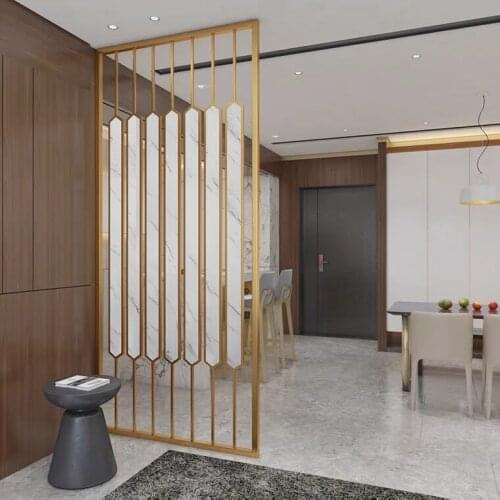 Stainless Steel Screen Modern Minimalist Living room Dining room Bedroom Decoration Partition SUS 304