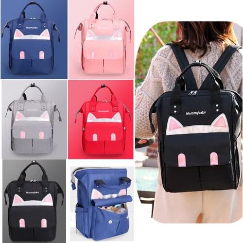 Nylon Women School Bags Ladies Shoulder Backpacks Large Capacity Mommy Baby Nursing Bags Fashion Female Business Laptop Backpack