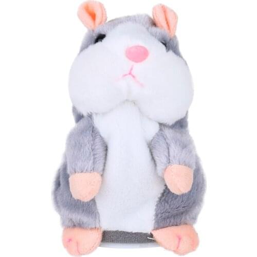 2021 New Electric Smart Little Talking Hamster Record Repeat Stuffed Plush Animal Kids Doll Gift toys for Children High Quality