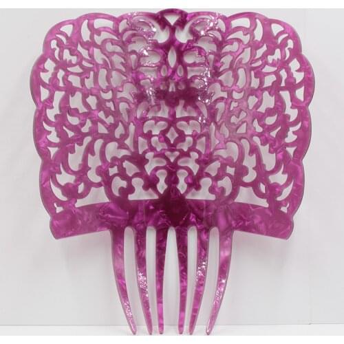 Hair comb acetic acid plate a variety of color fashionable female holiday party headdress decoration