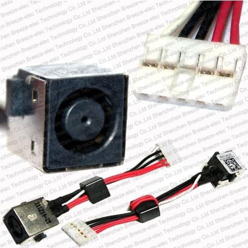 3pcs/lot Free Shipping Laptop AC DC Power Port Jack Connector socket cable Wire for DELL Vostro 3560 Inspiron INS 15R 5520 7520