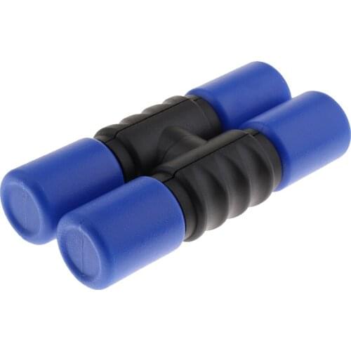 Durable Plastic Hand Shaker Rattle Tube Rhythm Toys Blue 170x80x4mm