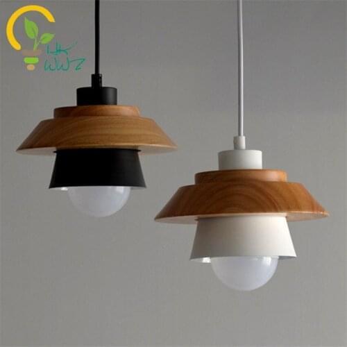 Nordic Wood Led Pendant Lights,Modern Living room Bedroom Restaurant Pendant Lamps Bar Coffee Hanging Lights Hanglamp Deco Lamp