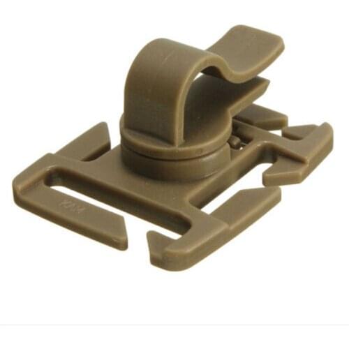 Drinking Tube Clip Rotatable Molle Hydration Bladder Drinking Straw Tube Trap Hose Webbing Clamp 3Colors 2PCS