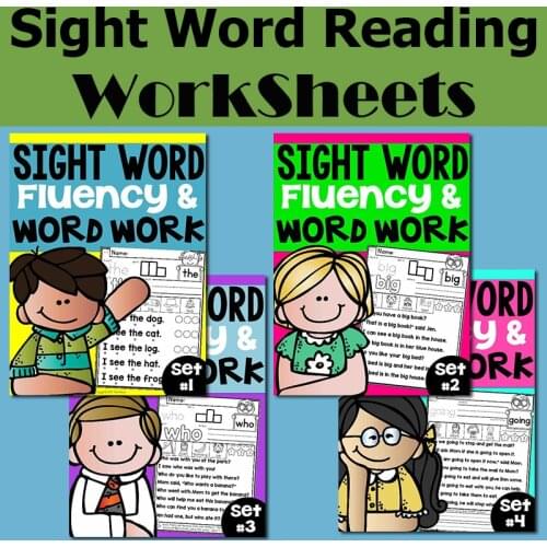 Sight Words Fluency and Word Work Bundle perfect for Distance Learning PDF Electronic File