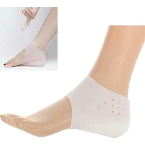 1 Pair Unisex Invisible Height Lift Heel Pad Sock Liners Soft Heighten Insole ChristmasGift Height Increase Socks Talon Semelle