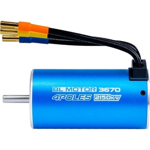 RC 3670 1900KV 2150KV 4 Poles Sensorless Brushless Motor For 1/8 RC Car Truck Models RC Boat Accessories
