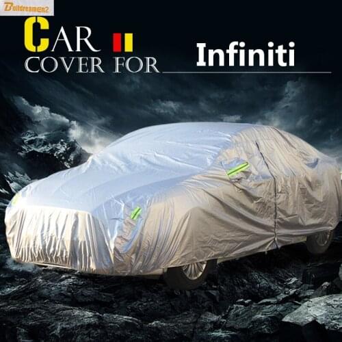 Buildreamen2 Car Cover Sun Shade Rain Snow Scratch Resistant Dust Proof Cover Waterproof For Infiniti ESQ JX35 EX25 EX35 EX37