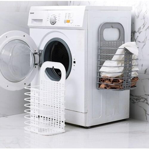 Household Laundry Storage Basket Collapsible Hamper Free Punching Clothing Toy Storage Baskets Household Laundry Storage Baskets