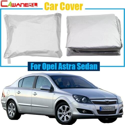 Cawanerl Car Cover Auto Rain Snow Sun Preventing Protection Cover UV Anti Dust Proof For Opel Astra Sedan