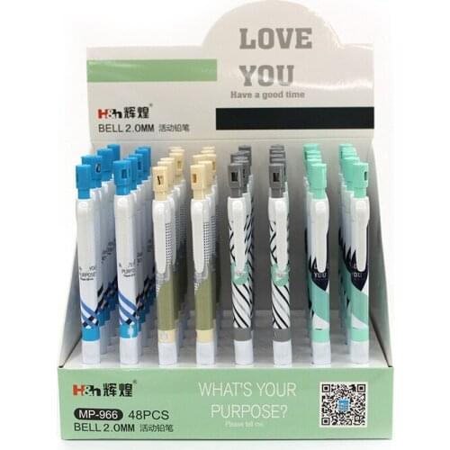 48 pcs/lot 2.0mm Sample Mechanical Pencil Creative Automatic Pen stationery gift School writing Supplies