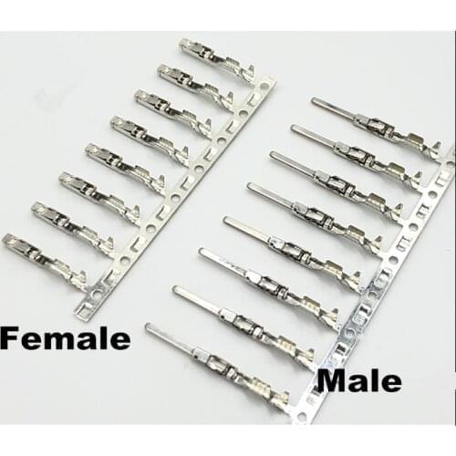 000979035E 000979034E terminal pin automotive connector plug for repair wire AUX switch 25pcs male and 25pcs female