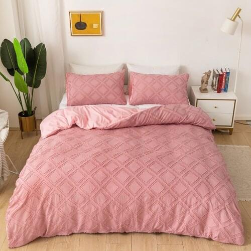 Plaid Duvet Cover Set Twin Size Bedding Double Bed Queen King Pillowcase Bedspread 2 Places Luxury Couple Quilt Home Textile