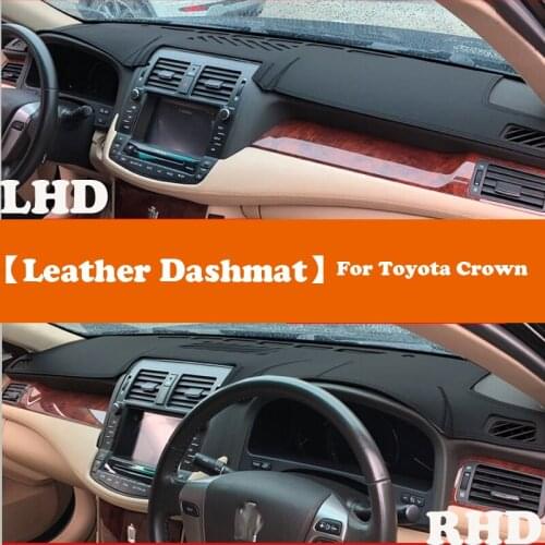 Leather Dashmat Accessories Car-Styling Dashboard Covers Pad Dash Mat Sunshade For Toyota Crown s200 G13 2009 2010-2012 2013