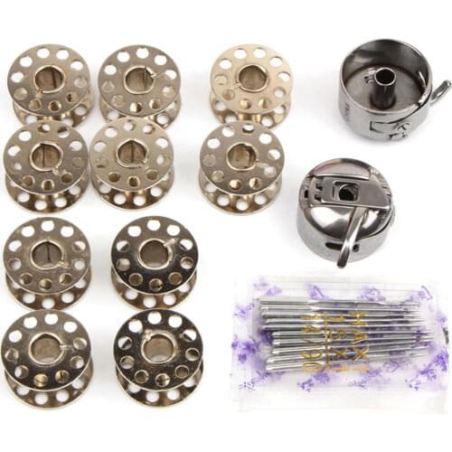 Metal Rustproof Sewing Machine Bobbin Case Home Stitching Bobbin Holder Supplies Sewing Machine Spool Set Sewing Tool