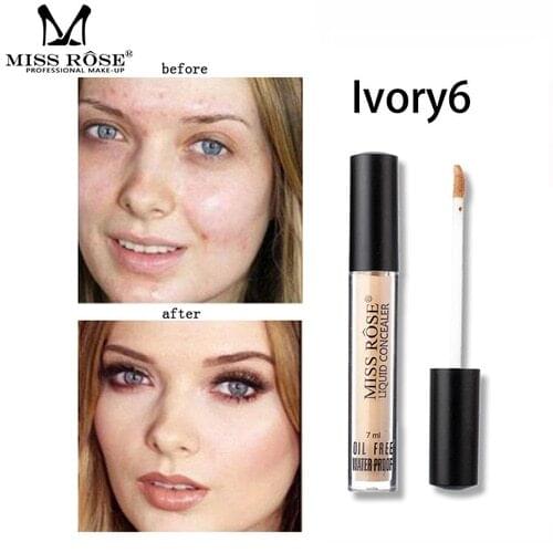 MISS ROSE Ultra Pigmented Lightweight Liquid Concealer Dark Circles Invisible Cover Concealer Smooth Flawless Concealer
