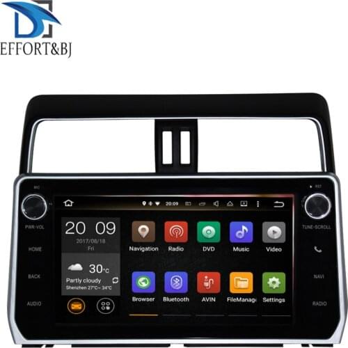 Android 9.0 Octa Core 4GB RAM IPS Screen Car Radio Stereo With Bluetooth For TTOYOTA PRADO/ LC950/ PRADO 950 2018-2020 Wifi OBD