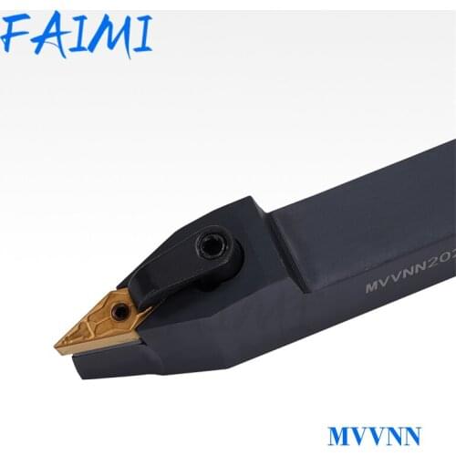 MVVNN1616K16 Cylindrical Turning Tool 72.5 Degree CNC Lathe Tool Turning Machine MVVNN2020K16 External Turning Tool Holder