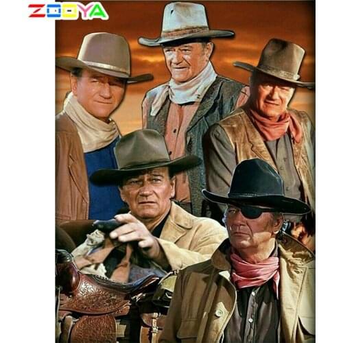 ZOOYA 5D DIY Diamond Painting Cowboy Full Drill Diamond Embroidery Man Kits Diamond Mosaic People Kid Gift Home Decor 6K4