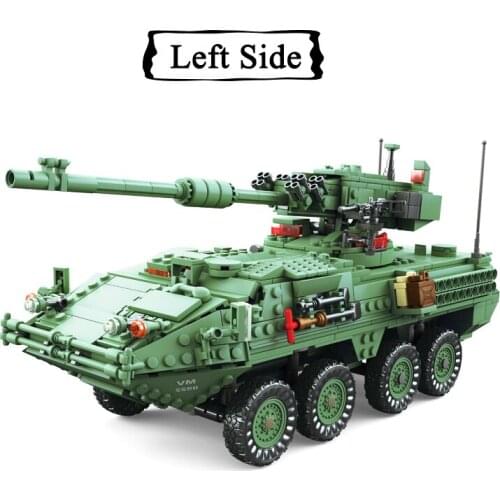 NEW KY10001 Century Military MGS-M1128 TANKS Building blocks set Armored vehicles DIY Bricks Toys for Children New Year Gifts
