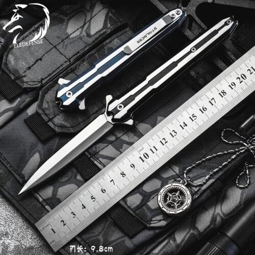 New Folding Blade CS Go Knife Fast Open Hunting Military Self Defense Personal Weapons Survival Tool Knife For Man Women