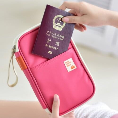 Super Large Pencil Case Good Quality Card Holder Candy Color Passport Holder Wallet Ticket Receipt Pocket Cover For Men Women