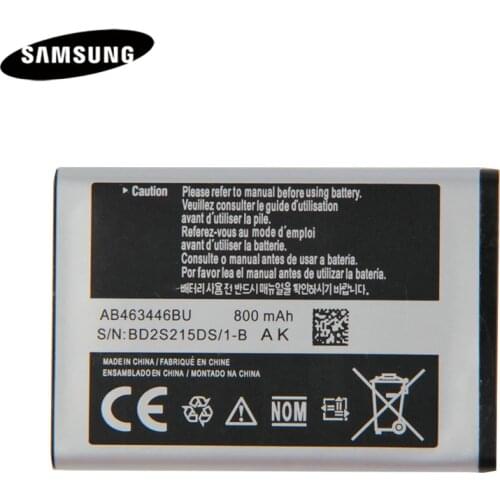 Original Battery AB043446BE AB463446BU AB553446BU For Samsung C3300K X208 A20Pro X160 B309 C3520 E1228 E2530 E339 GT-E2330 C5212