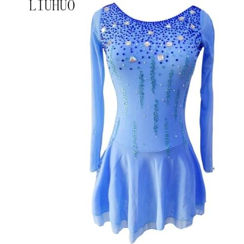 Figure Skating Dress Womens Girls' Ice Skating Dress Spandex High Elasticity Competition Skating performancewear