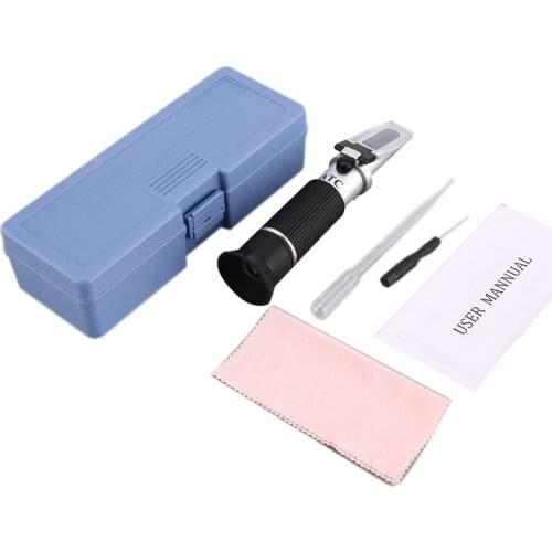 Hot Handheld Refractometer Brix 0~32% Wort SG 1.000~1.130sg Concentration Optical Beer Content Meter Mini ATC Measuring Tester