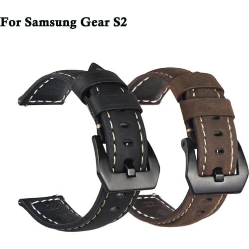 Leather watch band luxury strap For Samsung Gear S2 Classic/Frontier samrt watch For Galaxy 42mm wristband replace Accessories