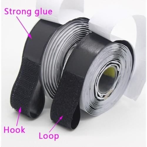 High Bonding Width 2cm*10m/Pairs Black White Nylon Hook & Loop Self Adhesive Fastener Magic Tape Diy Craft Handmade Accessories