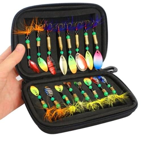 Outdoor Fishing Bait EVA Bait Storage Bag External Bag Fishing Tackle Bag Tying Hair Rotating Composite Sequin Set