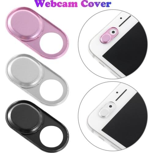 Ultra Thin Metal Webcam Cover Camera Magnet Slider Shutter Privacy Protect Sticker for Laptop Tablet Phone Webcam Universal
