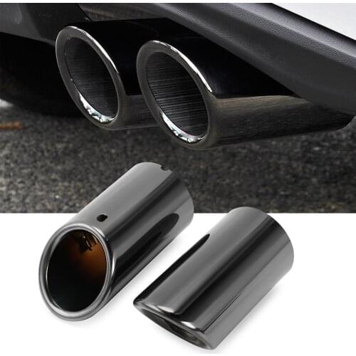 Stainless steel Car exhause Tail throat pipe Car Accessories car styling For Volkswagen VW Tiguan MK2 2017 2018