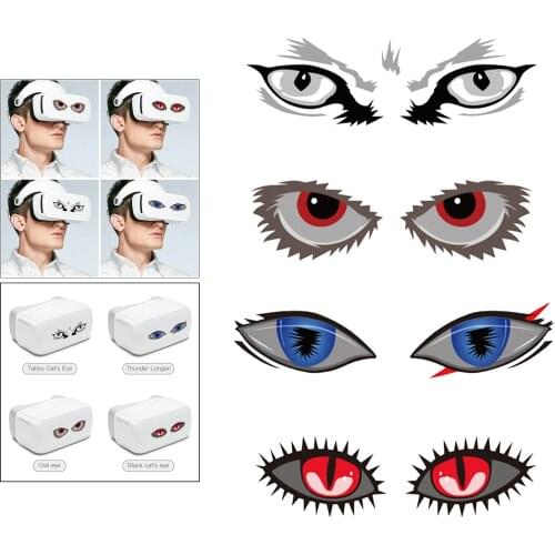 4x VR Eye Sticker Skin Compatible with Quest 2 Protective, Durable, and Unique Vinyl Decal wrap Cover
