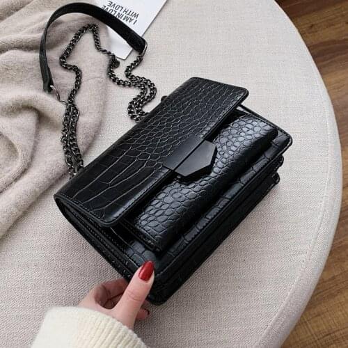2021 Fashion Stone Pattern Leather Crossbody Bag For Women Sac A Main Female Shoulder Bag Female Handbags And Purses With Handle