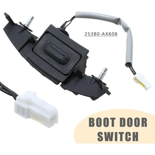 1pc Car Auto Trunk Lid Rear Trunk Opener Lock Switch Fit For Nissan Micra 25380-AX60B Repair Parts Moulding
