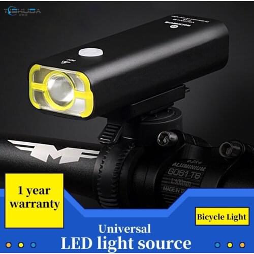 1 PCS Bike Light Rainproof USB Rechargeable LED 2000mAh MTB Front Lamp Headlight Aluminum Ultralight Flashlight Bicycle Light