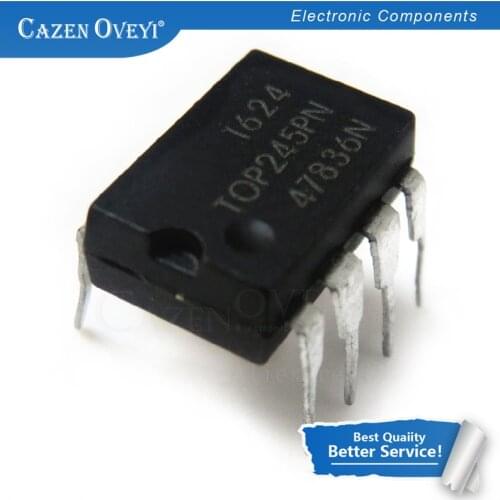 10pcs/lot TOP245PN TOP245P TOP245 DIP-7 In Stock