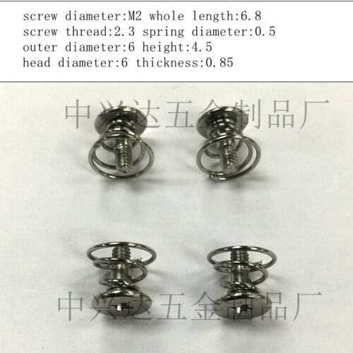 10pcs Video card screw Heat dissipation screw spring screw fixed video card back plate screw