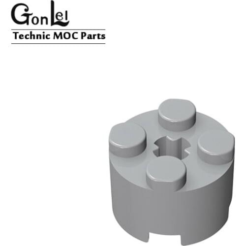 20Pcs/lot Bricks Round and Cones Brick Round 2x2 with Axle Hole Building Blocks Bricks DIY Toys fit for Rebrickable Parts 3941