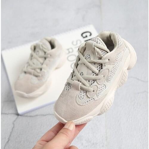 2020 Boys Girls Lace-Up Fashion Sneakers Baby/Toddler/Little/Big Kid Genuine Leather Trainers Children School Sport Brand Shoes