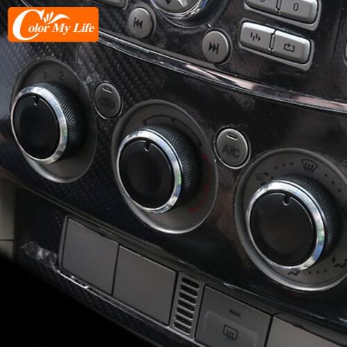 3Pcs/set Air Conditioning Heat Control Switch Knobs AC Knob for Ford Focus 2 MK2 Focus 3 MK3 Sedan Hatchback Mondeo Car Styling
