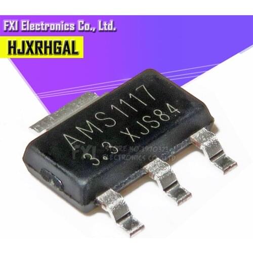 50PCS AMS1117-3.3 AMS1117 AMS1117-3.3V SOT223 SOT-223 VOLTAGE REGULATOR SMD New original