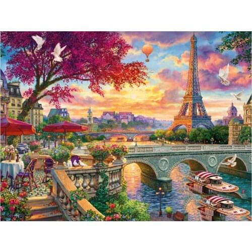 Diamond Painting Full Drill Square/Round Tower Diamond Embroidery Sale Tree 5d DIY Landscape Home Decoration