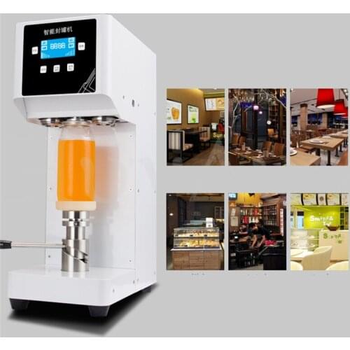 Pull can sealing machine milk tea shop automatic net red tinplate sealing machine beverage beverage capping machine