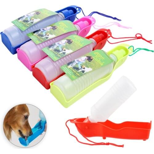 Pet Dog Water Bottle Plastic Portable Water Bottle Pets Outdoor Travel Leakageproof Drinking Water Feeder Pet Supplies